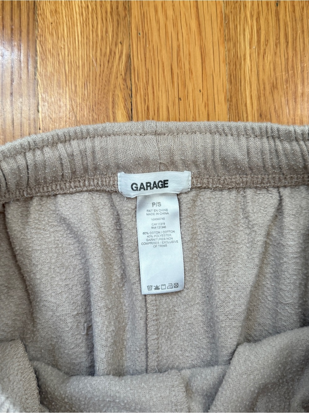 Garage Beige Jogger Sweatpants - Picture 3 of 3